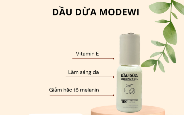Sản phẩm dưỡng ẩm môi tốt từ dầu dừa Modewi